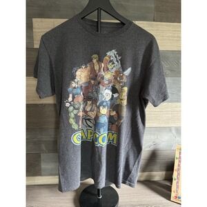 Capcom Video Game Characters Mens T-Shirt size M Street Fighter Resident Evil